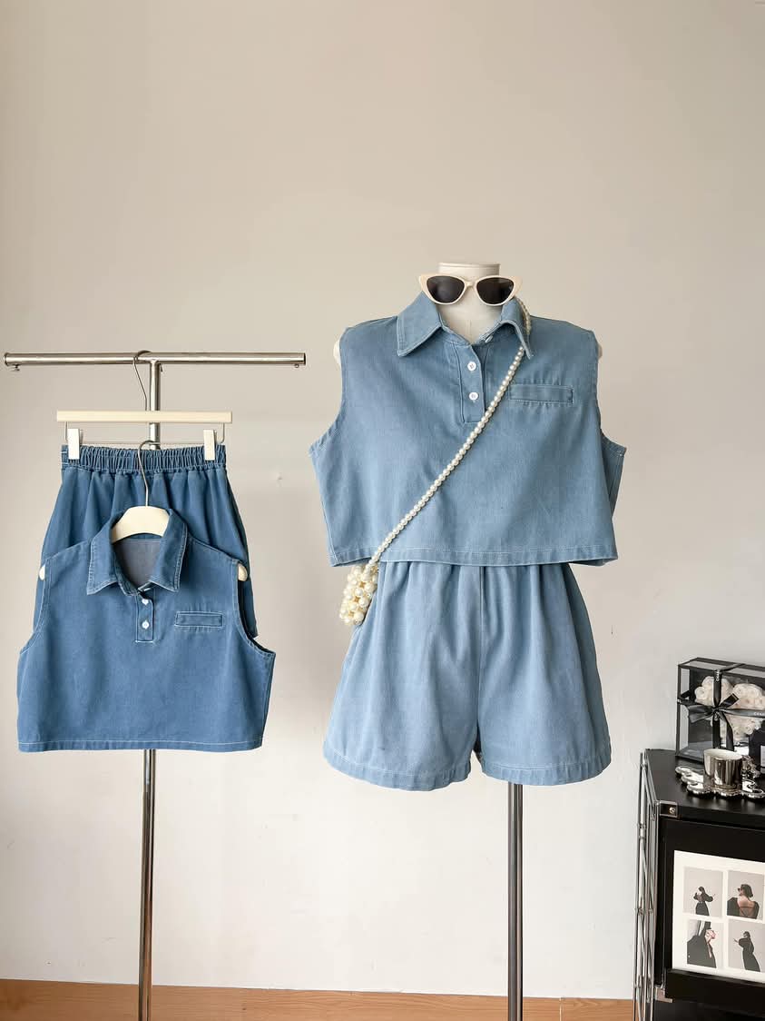 Mira Denim Terno