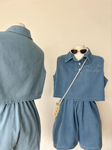 Mira Denim Terno